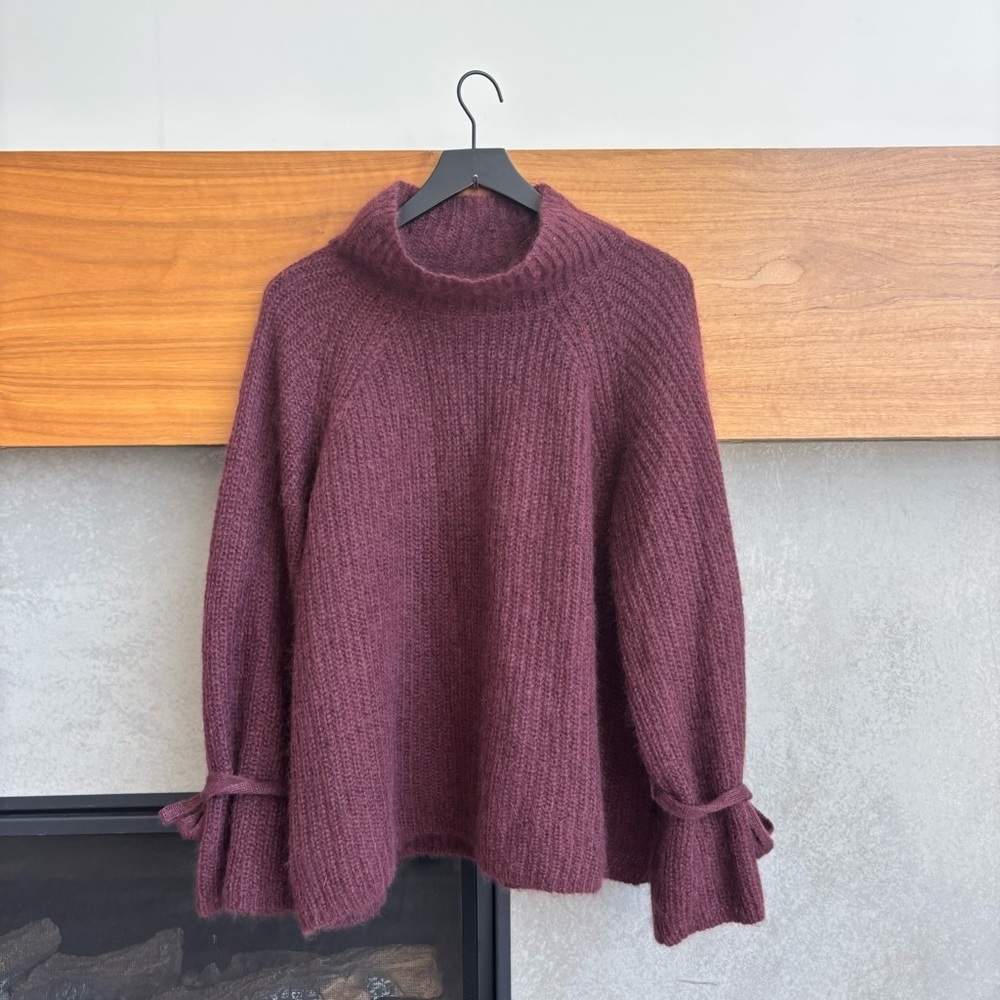 NAADAM‎ Stellar Turtleneck Oversized Pullover Sweater, Size L